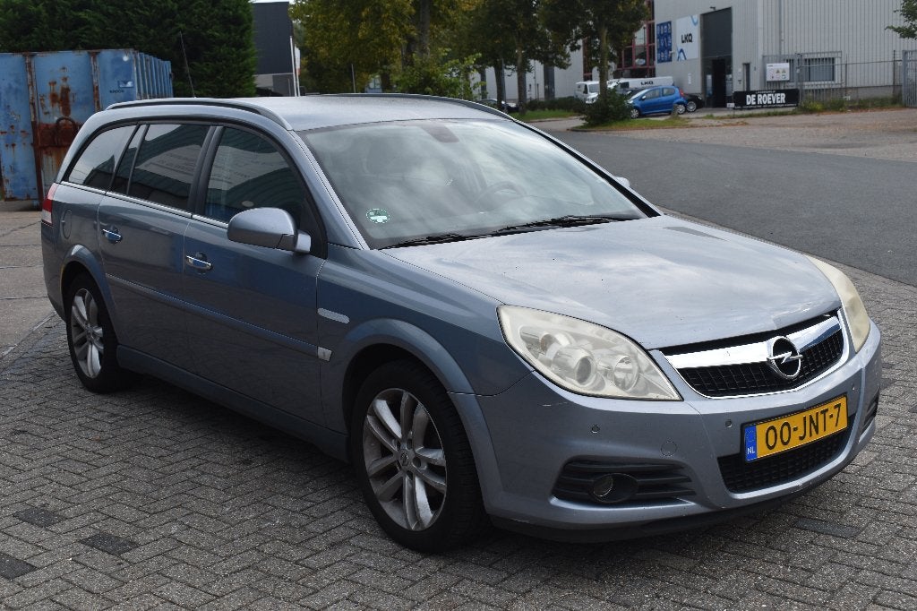 Opel Vectra 1.8 16V St.wgn 2009 Grijs, Auto's, Lederen bekleding, Zwart, 4 cilinders, 1796 cc