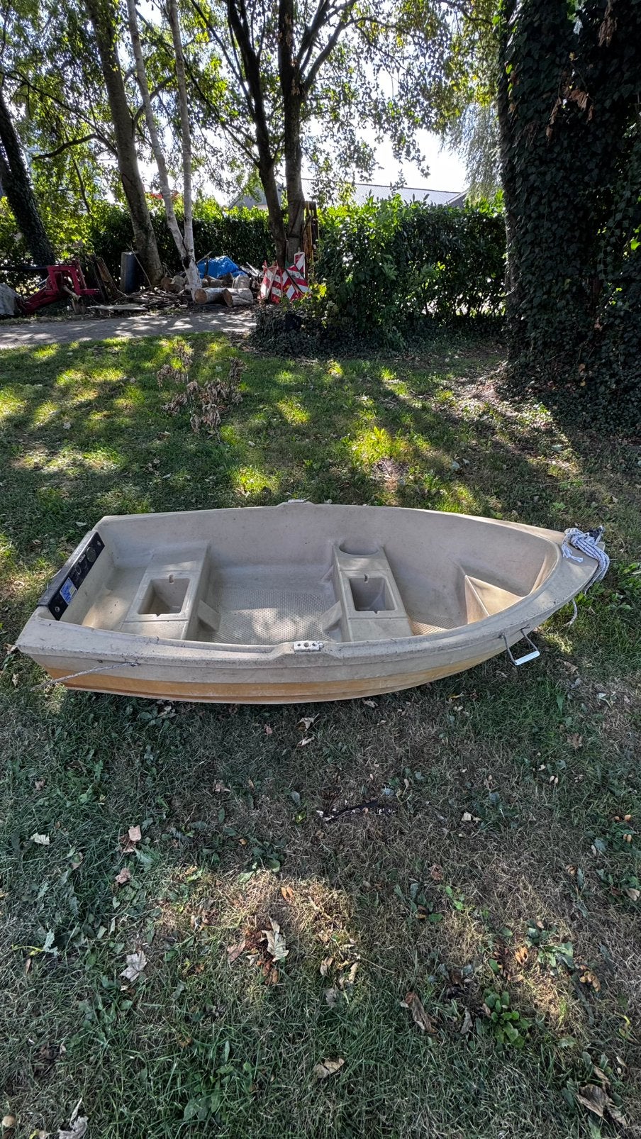 Polyester dubbelwandige boot, Ophalen, Gebruikt