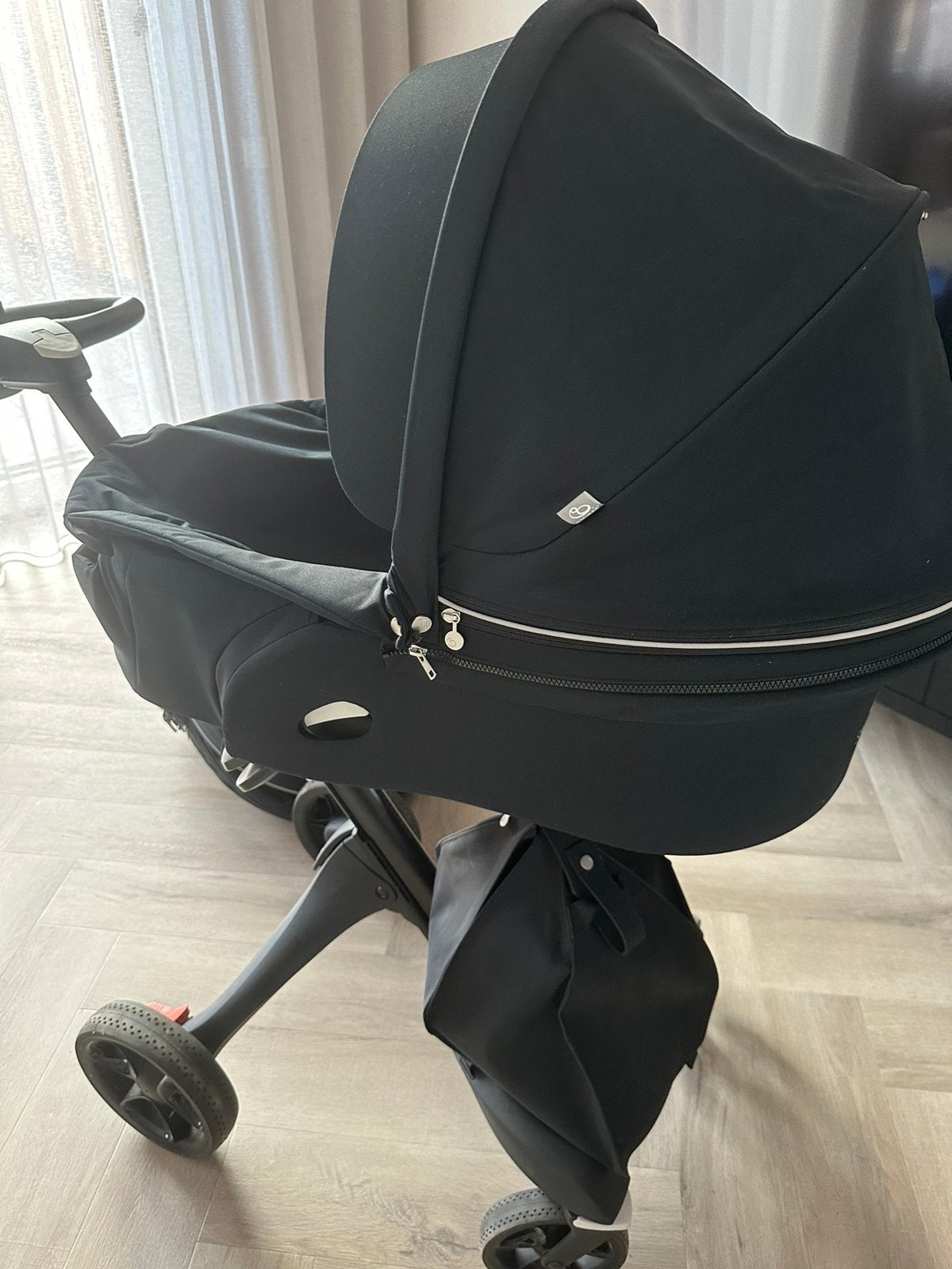 Stokke Xplory black, helemaal compleet, Kinderen en Baby's, Ophalen, Zo goed als nieuw, Kinderwagen, Overige merken