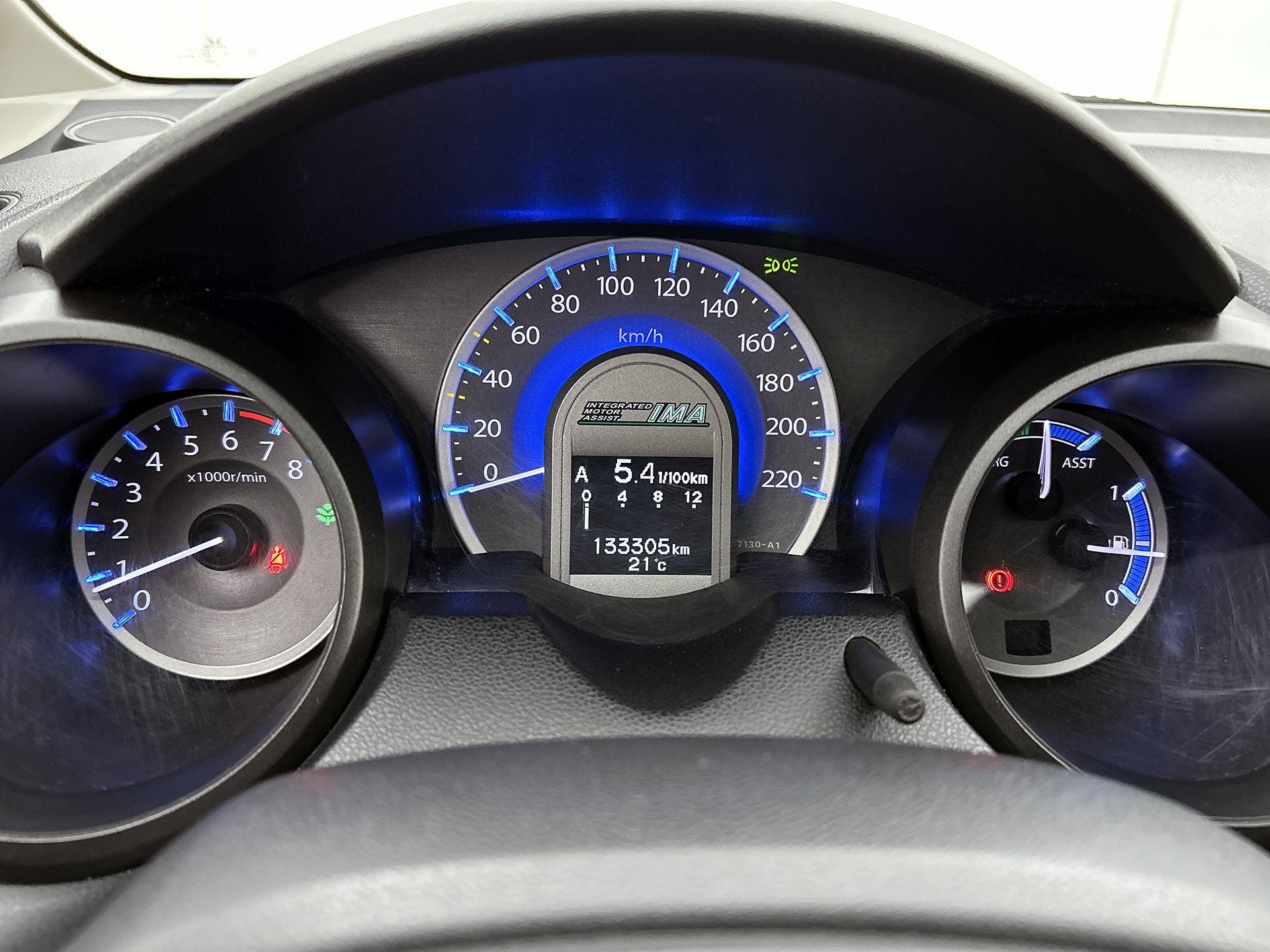 Honda Jazz 1.4 Hybrid Exclusive | Leder | (bj 2011), Auto's, Gebruikt, Zwart, 4 cilinders, Bedrijf