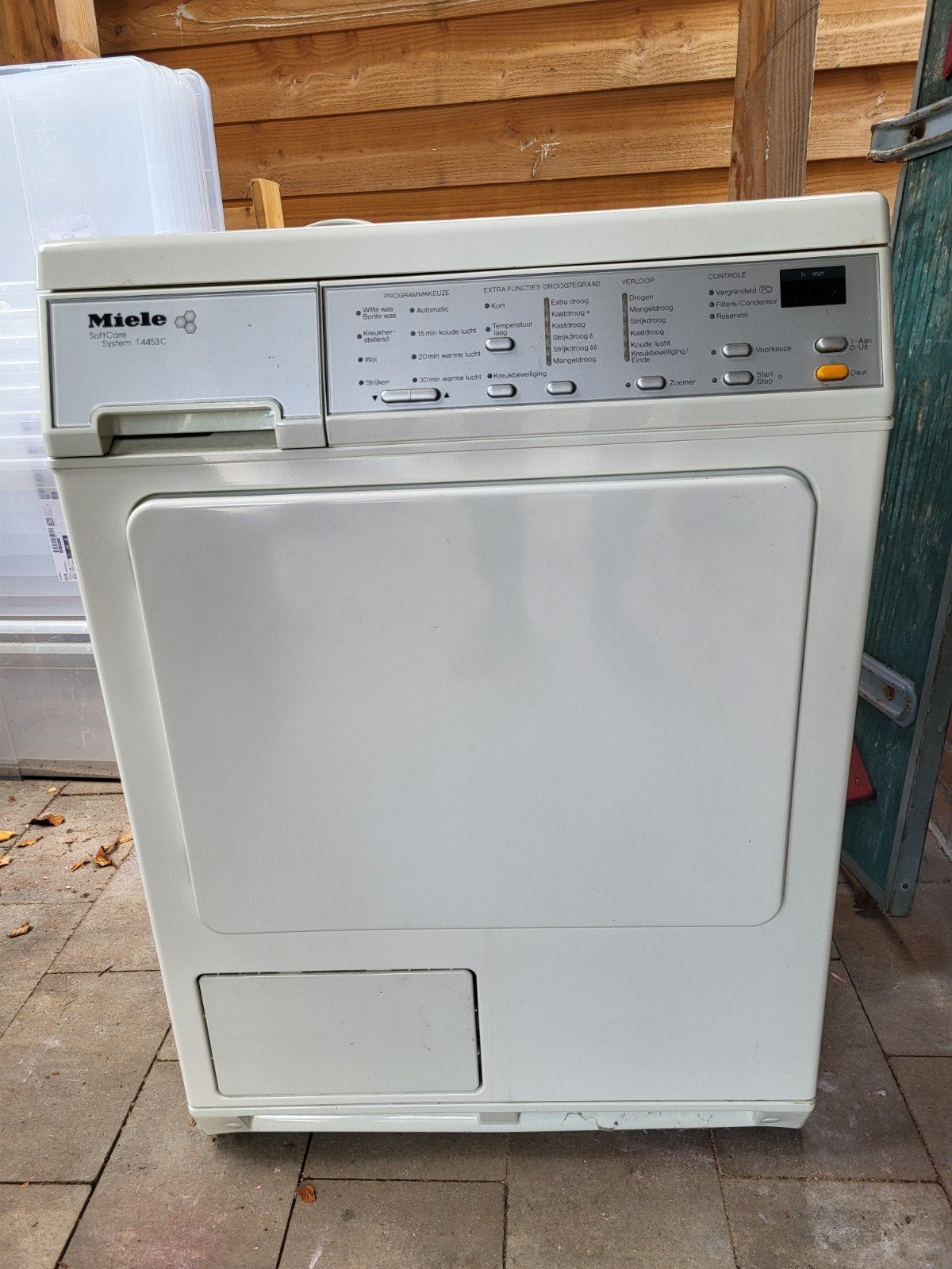 GRATIS: Miele T4463C Condensdroger, Ophalen, 6 tot 8 kg, Gebruikt, Anti-kreukfase