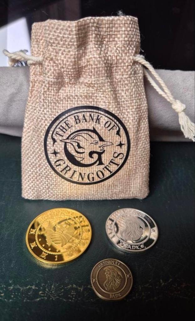 Harry Potter Gringotts geldzakje met munten, Ophalen of Verzenden, Nieuw