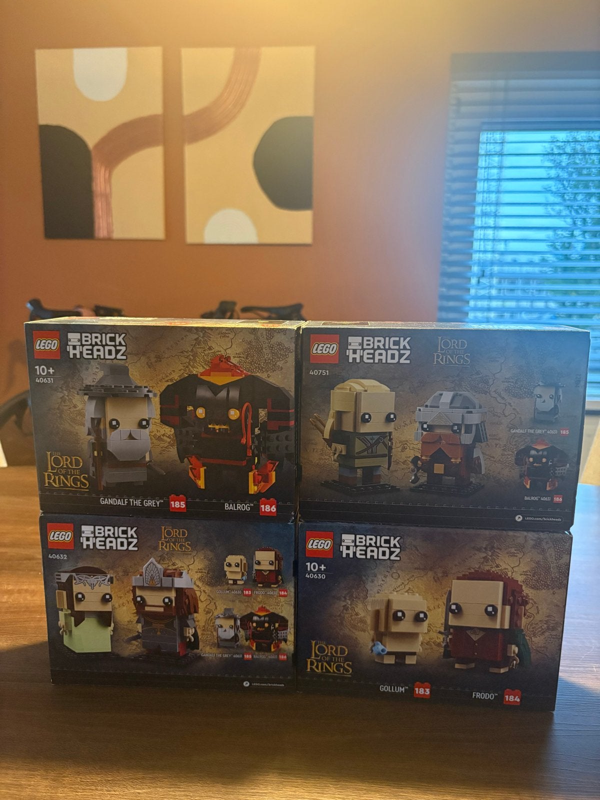LEGO BrickHeadz Lord of the Rings Collectie (4 sets), Ophalen, Nieuw, Overige merken