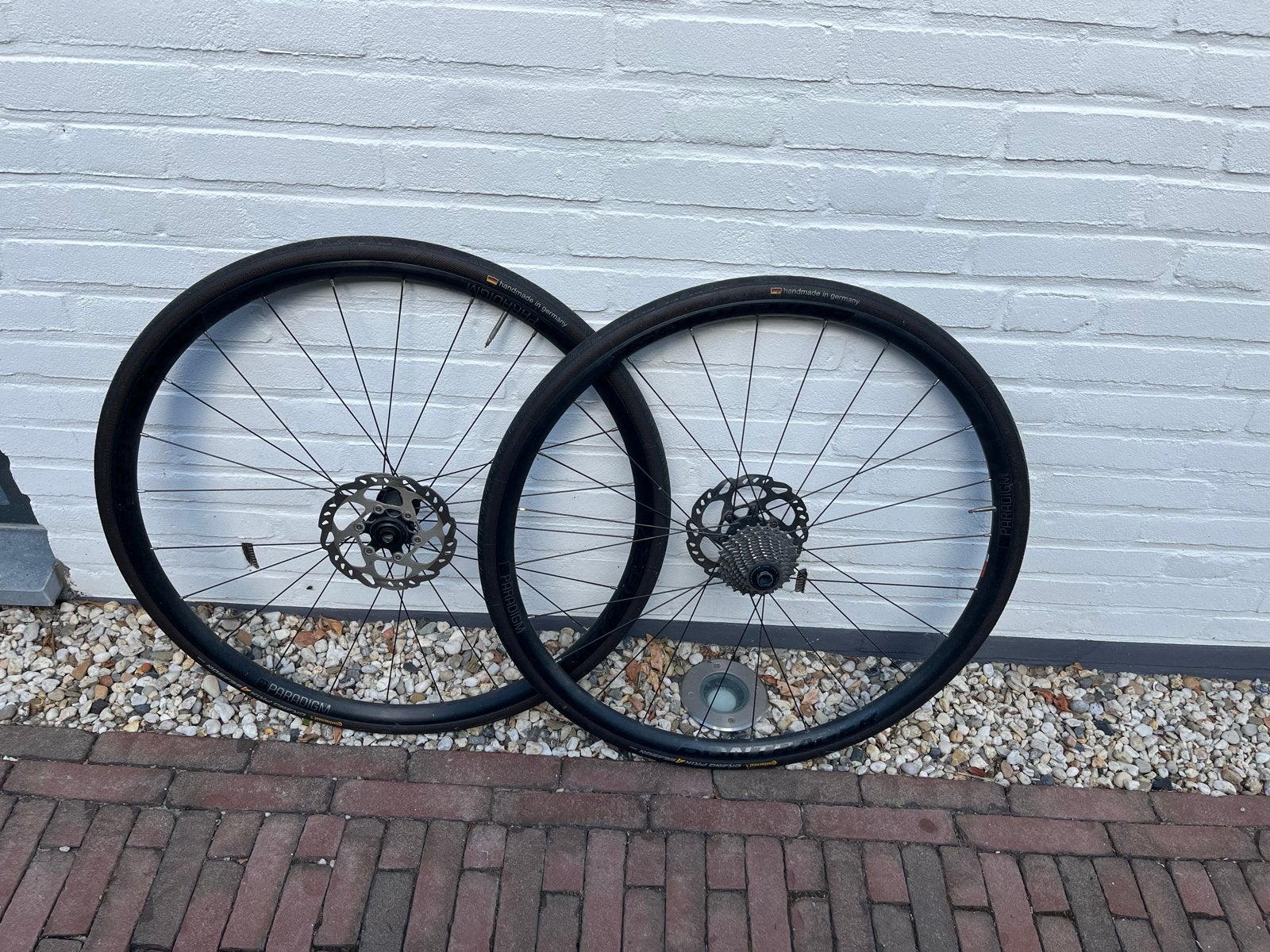 Wielset  Bontrager Paradigm met schijfremmen en cassette, Fietsen en Brommers, Fietsonderdelen, Wiel, Gebruikt, Ophalen of Verzenden