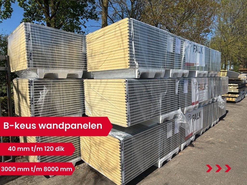 B-keus sandwichpanelen | Dak & Wand | Scherp Geprijsd, Ophalen, Zo goed als nieuw, Overige materialen, 50 tot 100 mm