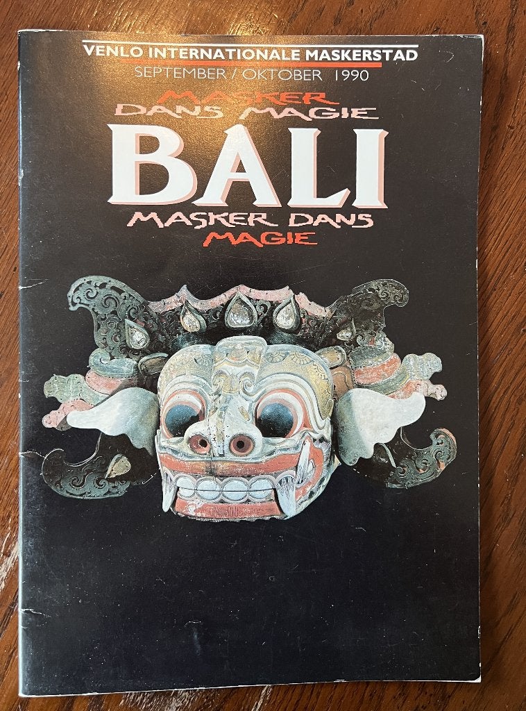 Bali Masker Dans Magie Brochure Tentoonstelling 1990 Venlo, Gelezen, Ballet of Musical, Ophalen of Verzenden, Theo Pasing