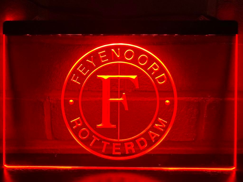 Led Lichtbord FEYENOORD 3d neon look, Verzamelen, Merken en Reclamevoorwerpen, Ophalen of Verzenden, Nieuw, Lichtbak of (neon) lamp