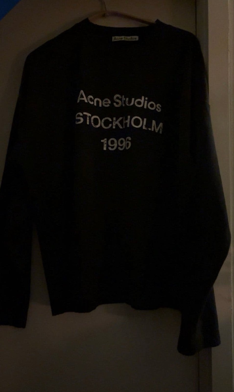 Acne Studios Stockholm 1996 longsleeve Zwart, Verzenden, Zo goed als nieuw, Maat 38/40 (M), Zwart