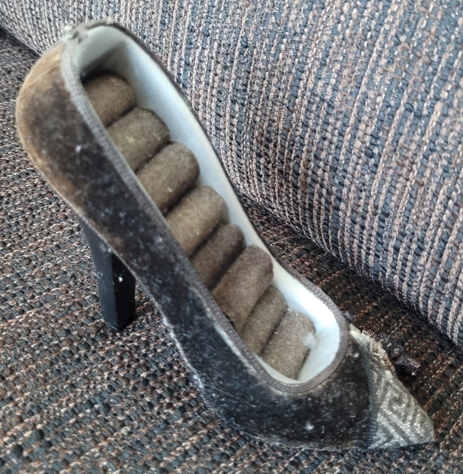 Schoen voor ringen juwelen schoen, Ophalen of Verzenden, Zilver, Dame