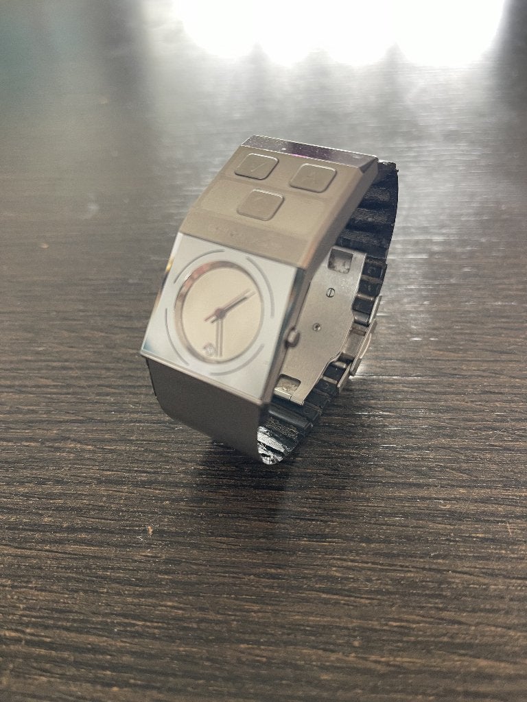 Bang & Olufsen BeoWatch 9750, Sieraden, Tassen en Uiterlijk, Horloges | Heren, Gebruikt, Polshorloge, Overige merken, Staal, Staal