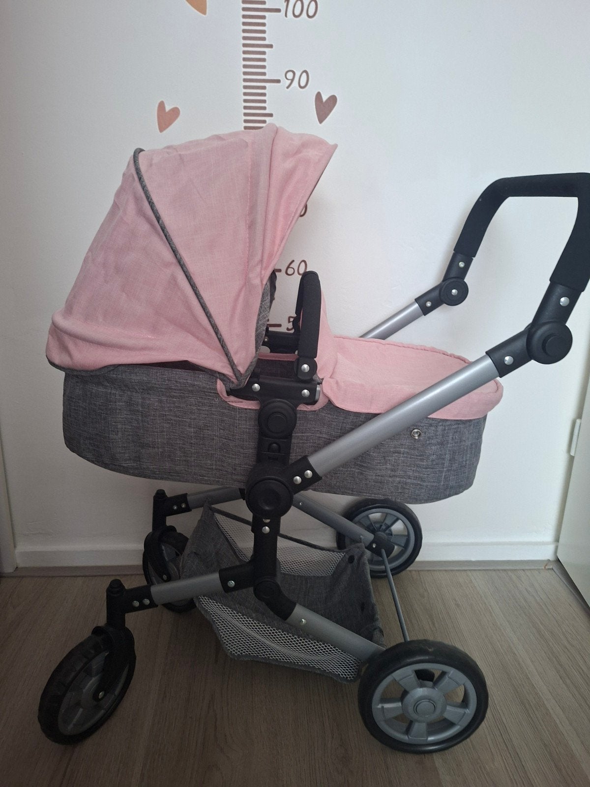 Poppenwagen 3-in-1: kinderwagen, reiswieg en autostoeltje, Gebruikt, Met autostoeltje, Combiwagen, Ophalen
