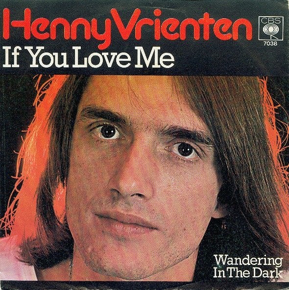 Gezocht: single Henny Vrienten - If you love me (Doe Maar), Ophalen of Verzenden, Gebruikt, Reggae en Ska