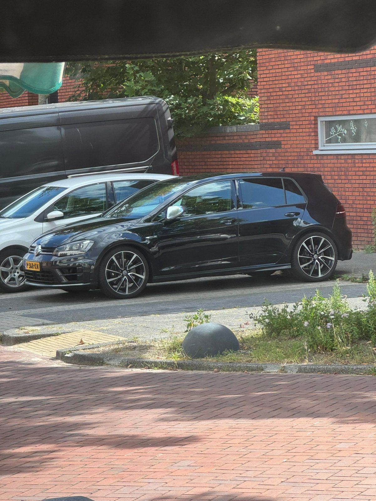 Volkswagen Golf 2.0 TSI R 221KW 5D 4MOTION DSG 2014 Zwart, Auto's, Automaat, 4 cilinders, 1984 cc, Vierwielaandrijving