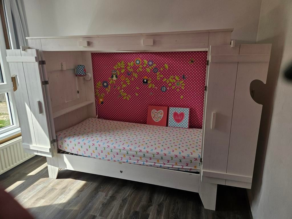 Lief! Lifestyle Bedstee bed incl. Lief! spulletjes, Kinderen en Baby's, Kinderkamer | Bedden, Gebruikt, 180 cm of meer, 85 tot 100 cm