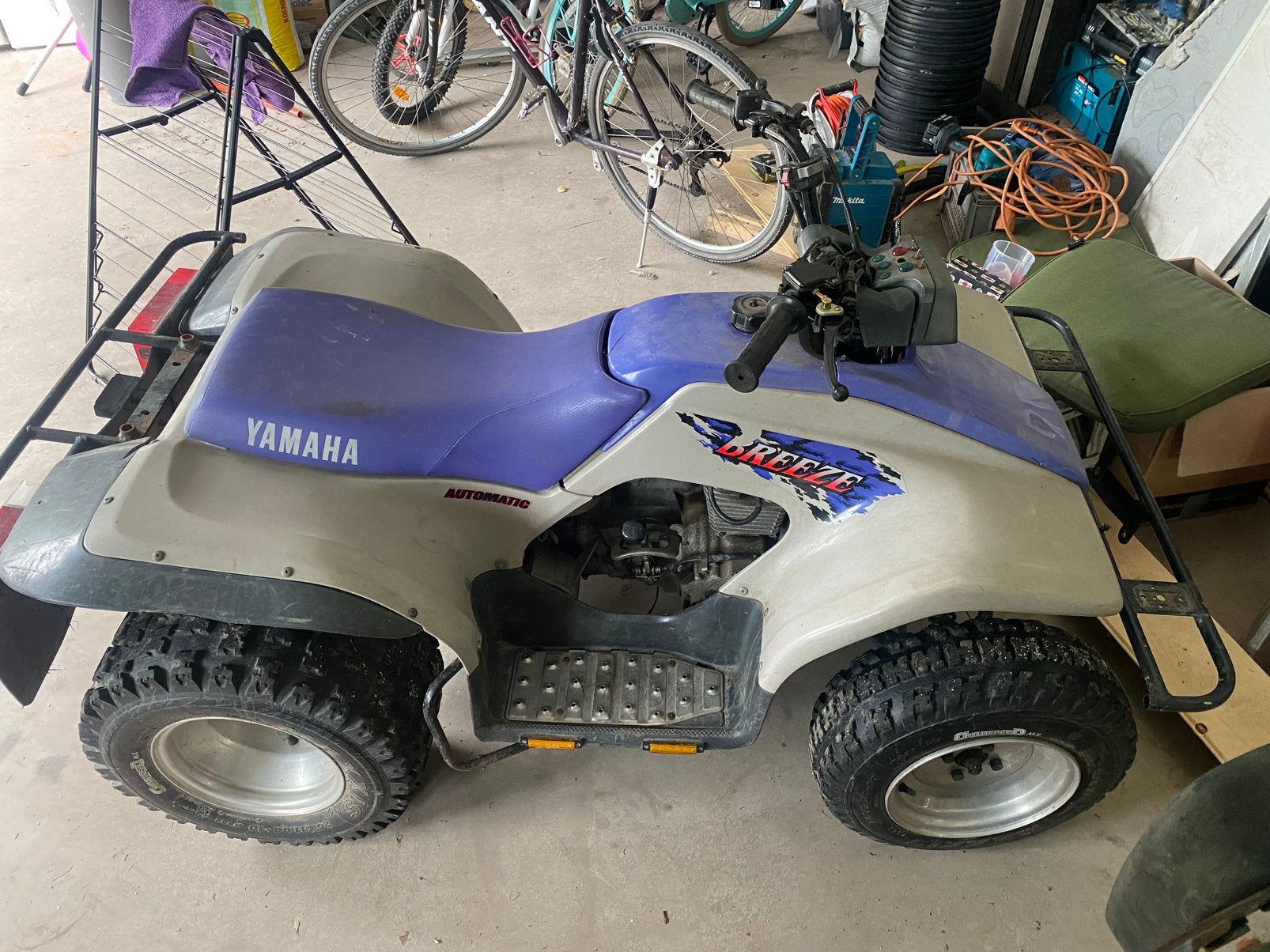 Yamaha breeze 125cc quad, 125 cc, 11 kW of minder, 1 cilinder