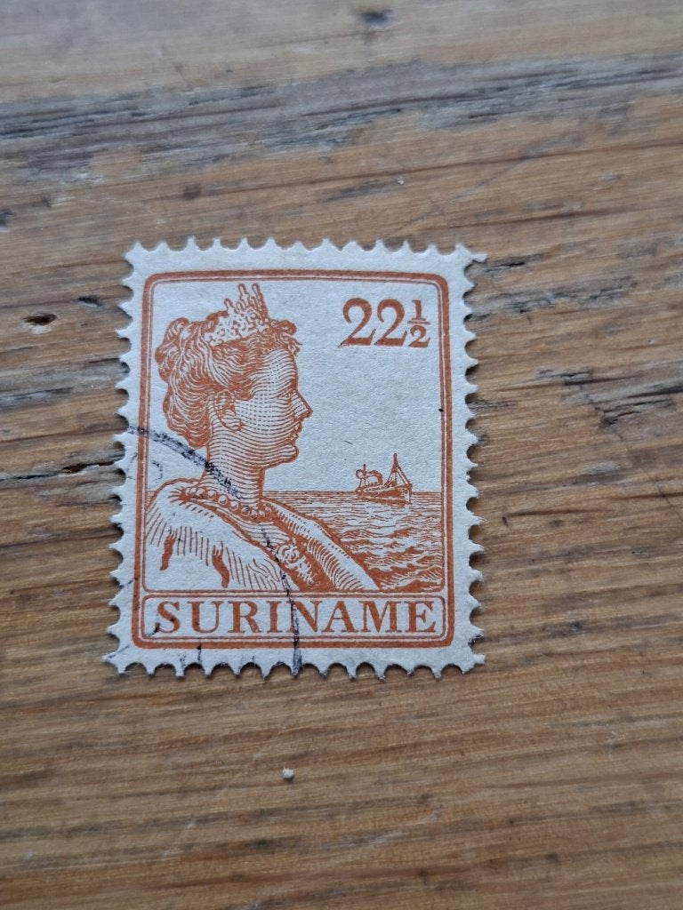 suriname gestempeld nr 95, Ophalen of Verzenden, Gestempeld