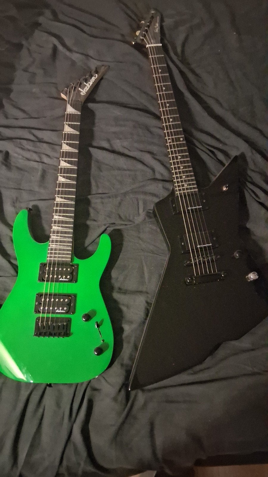 Jackson Gitaar Neon Groen - Zo goed als nieuw, Muziek en Instrumenten, Ophalen, Zo goed als nieuw, Solid body, Overige merken