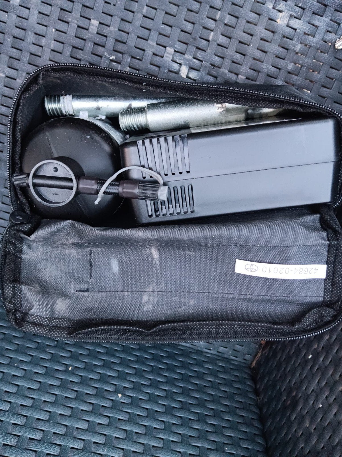 Bandreparatieset met compressor en sleepoog, Ophalen of Verzenden, Gebruikt