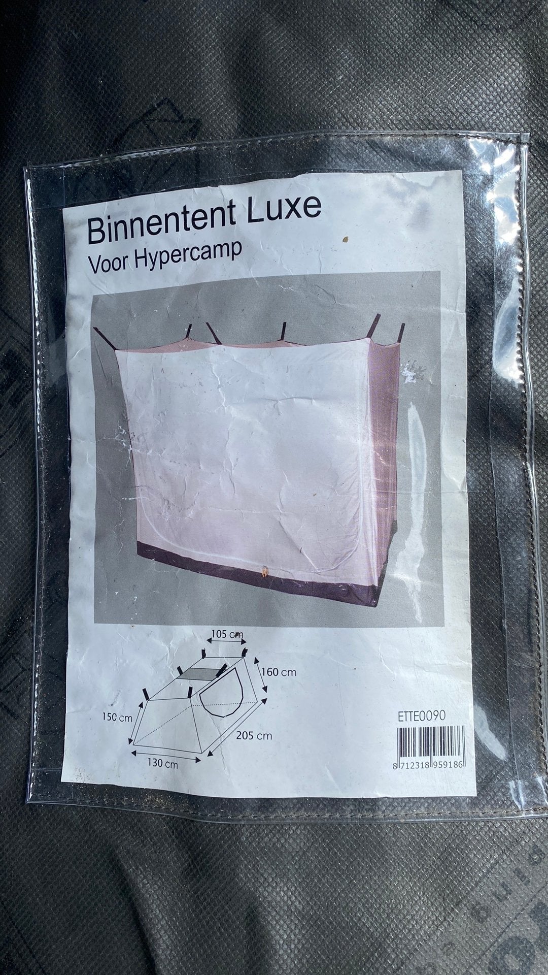 Obelink pvc uitbouw tent, including binnentent, Ophalen, Zo goed als nieuw, Tot en met 2
