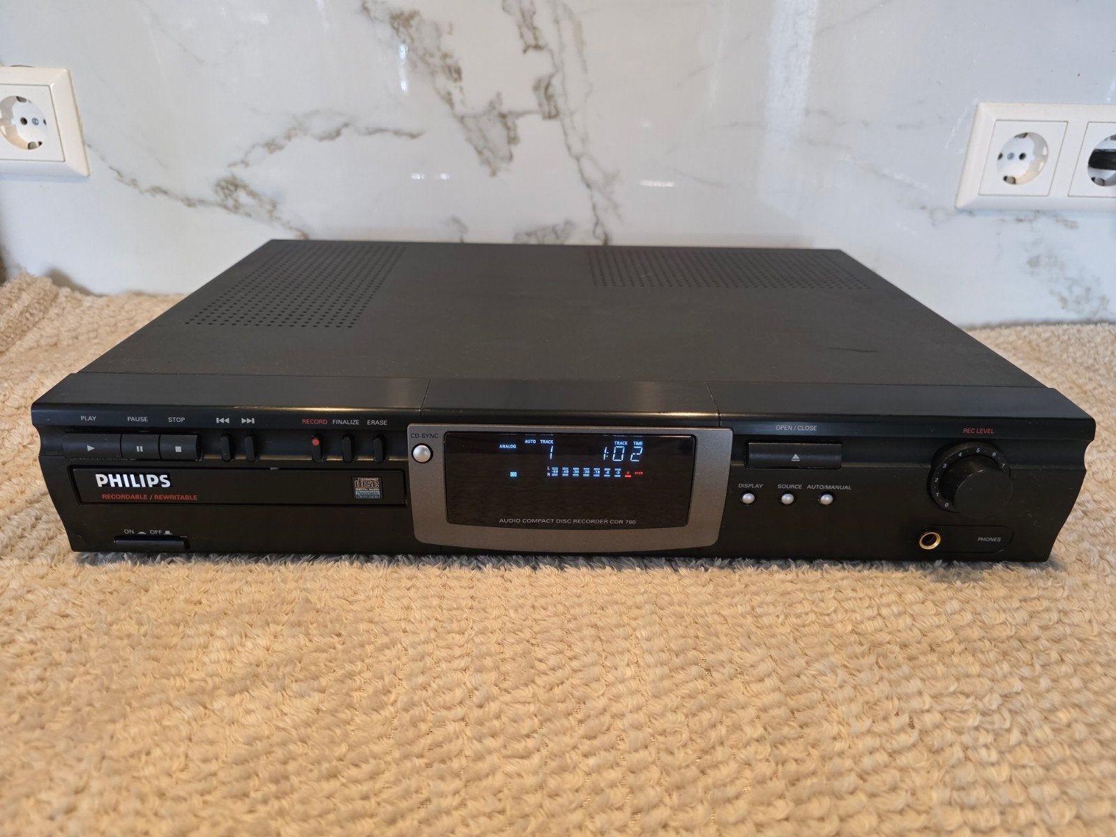 Philips CDR760 CD-Recorder / CD-Speler – Perfect Werkend, Ophalen of Verzenden, Zo goed als nieuw, Philips