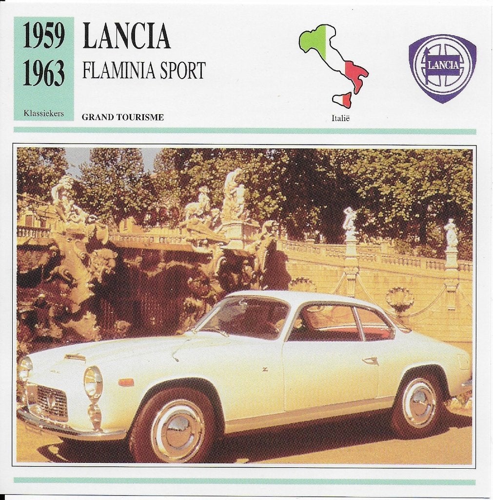 a943 autokaart lancia flaminia sport ( 1959 - 1963 ), Ophalen of Verzenden, Zo goed als nieuw, Auto's