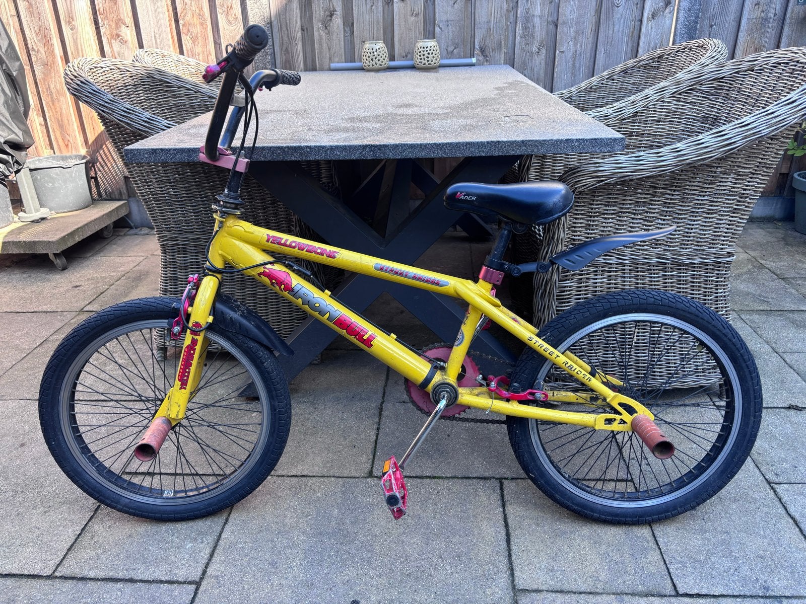 BMX Fiets Geel - Iron Horse Street Scene, Ophalen, Gebruikt, Staal, Velgrem