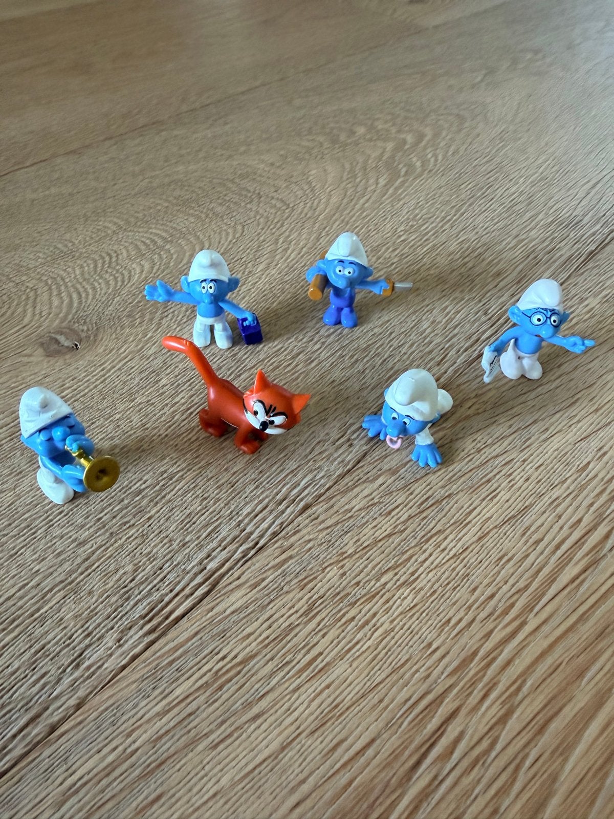 Smurfen en Azraël figuren set, Verzamelen, Ophalen of Verzenden, Zo goed als nieuw, Verschillende Smurfen, Poppetje, Figuurtje of Knuffel