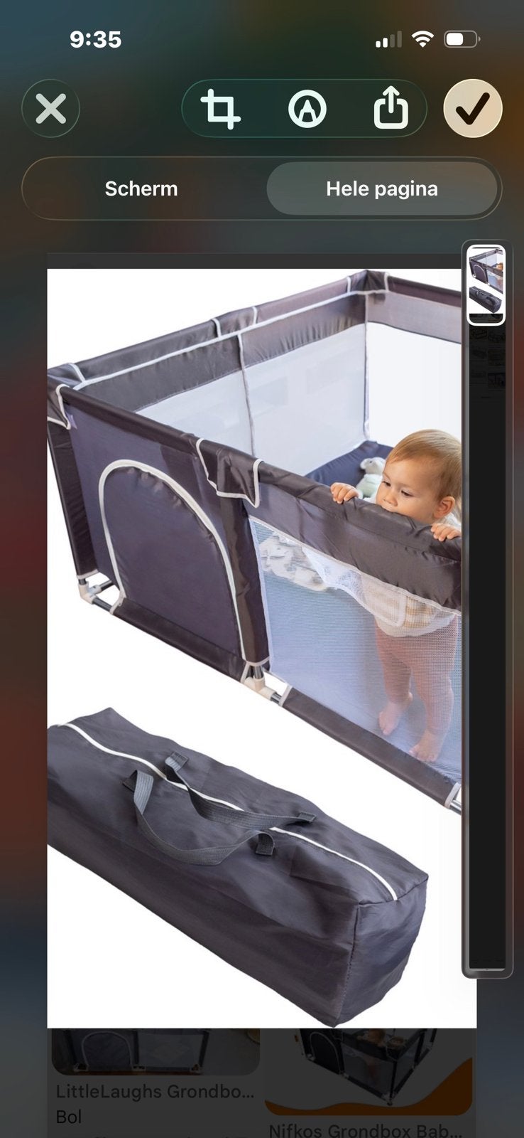 Grondbox buitenbox babys litlle laughs, Kinderen en Baby's, Boxen, Ophalen of Verzenden, Zo goed als nieuw