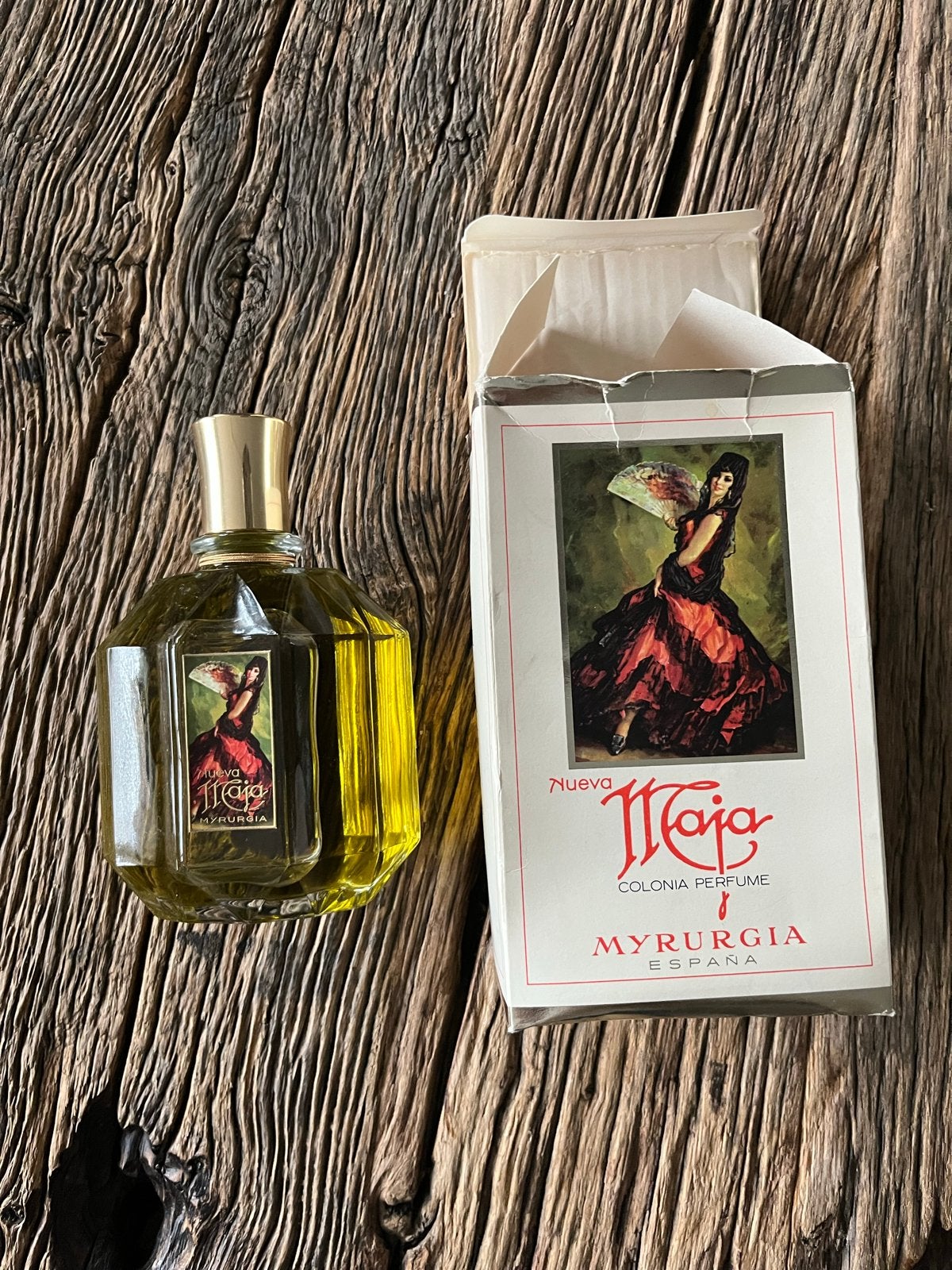 Vintage Maja Colonia Perfume 400ml - Myrugia España, Ophalen of Verzenden, Zo goed als nieuw