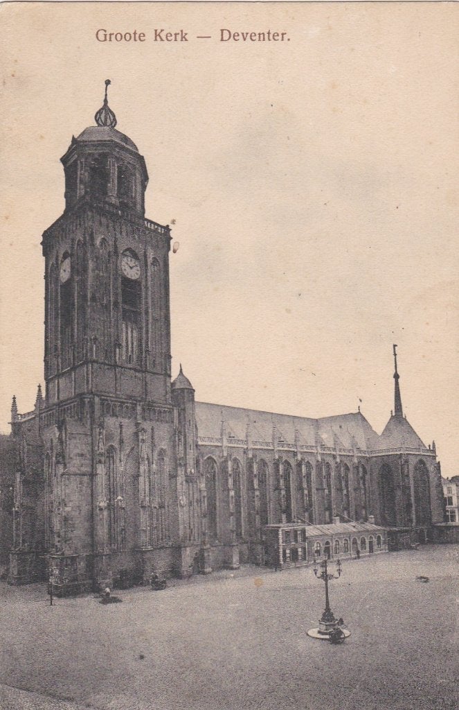 deventer  grote  kerk  1915, Ophalen of Verzenden, Voor 1920, Overijssel