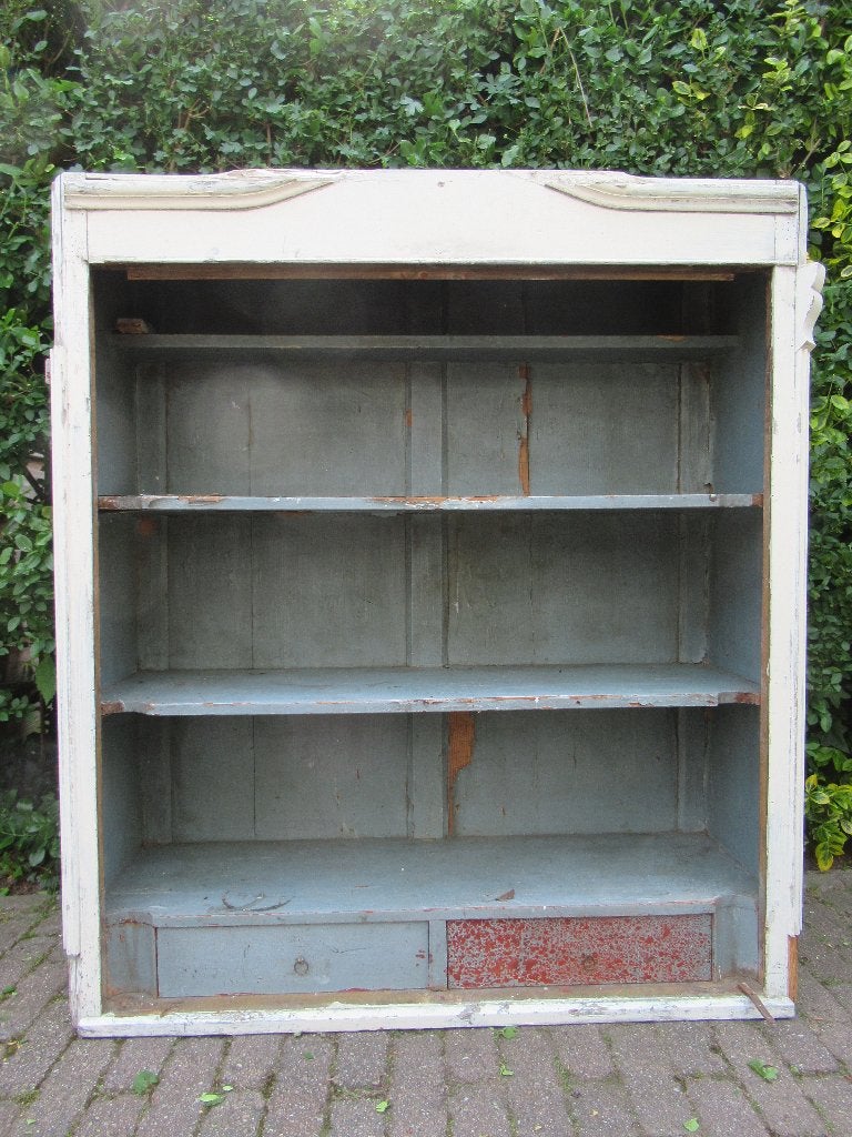 brocante oude kast, opzetkast, buffetkast, Ophalen