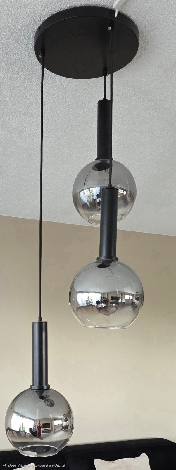 Glazen hanglamp, Huis en Inrichting, Lampen | Hanglampen, Ophalen