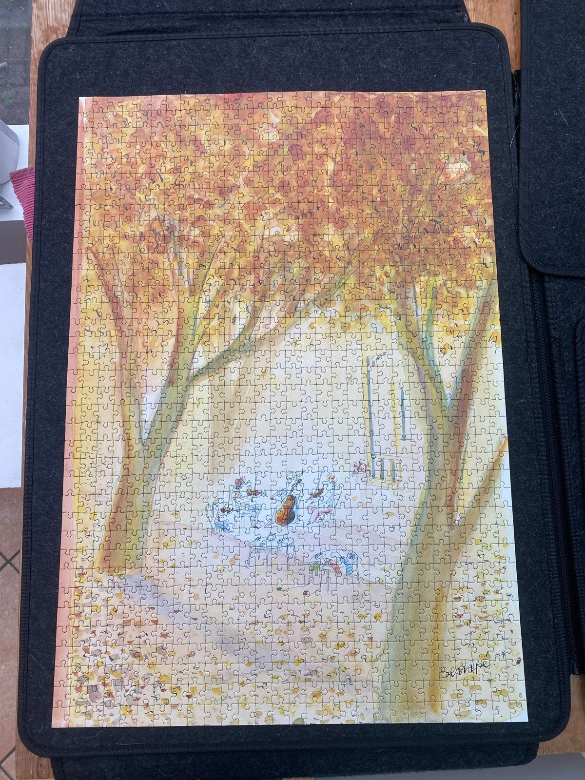 Sempé Legpuzzel 1000 stukjes, Ophalen of Verzenden, 500 t/m 1500 stukjes, Zo goed als nieuw, Legpuzzel