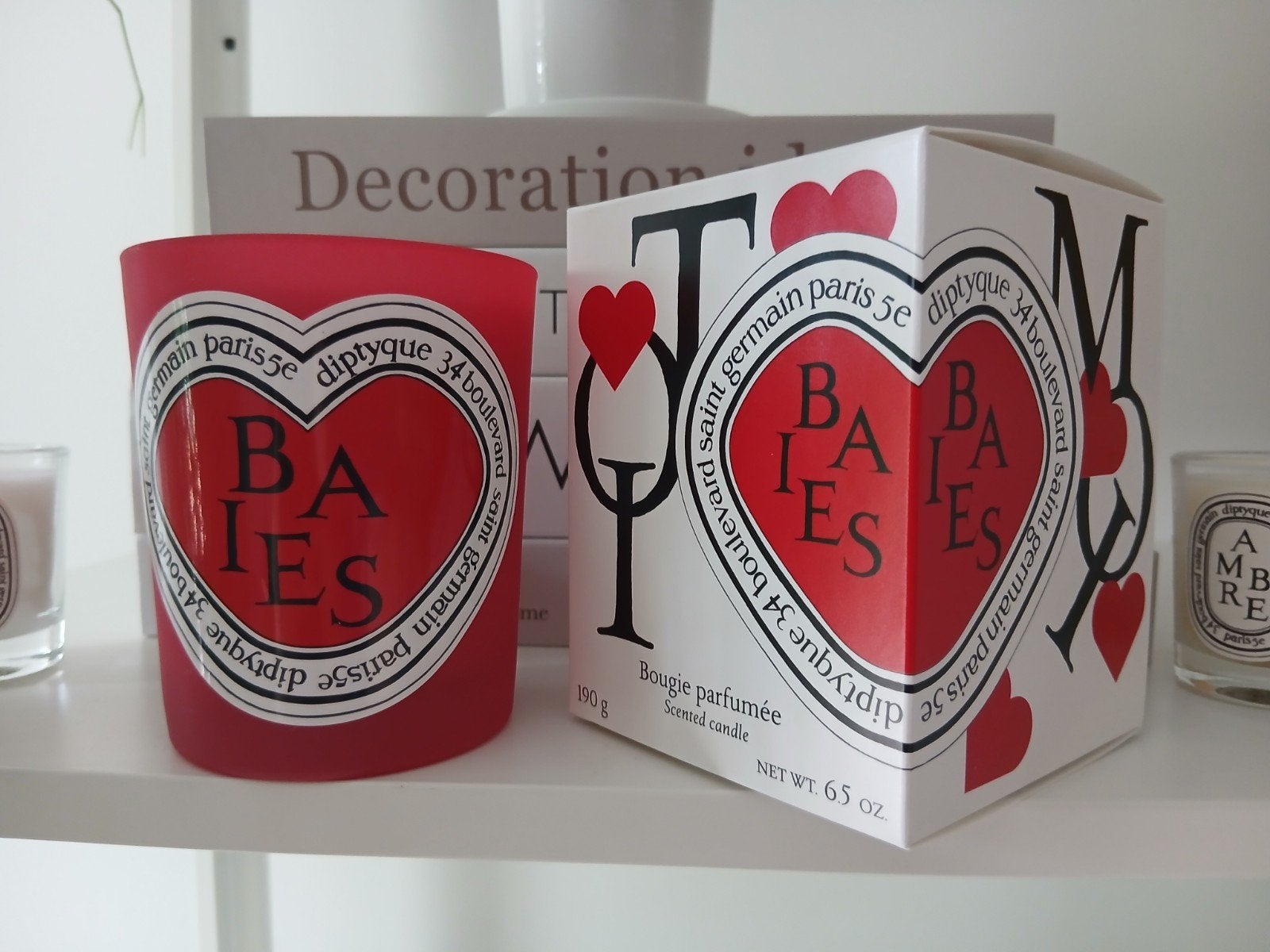 Diptyque Geurkaars 190 gram BAIES valentijnseditie voor €59, Ophalen of Verzenden, Nieuw, Kaars