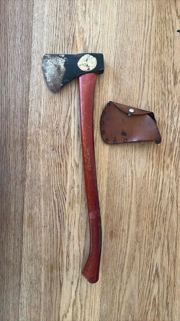 Vintage bijl super scout axe, Ophalen of Verzenden, Gebruikt