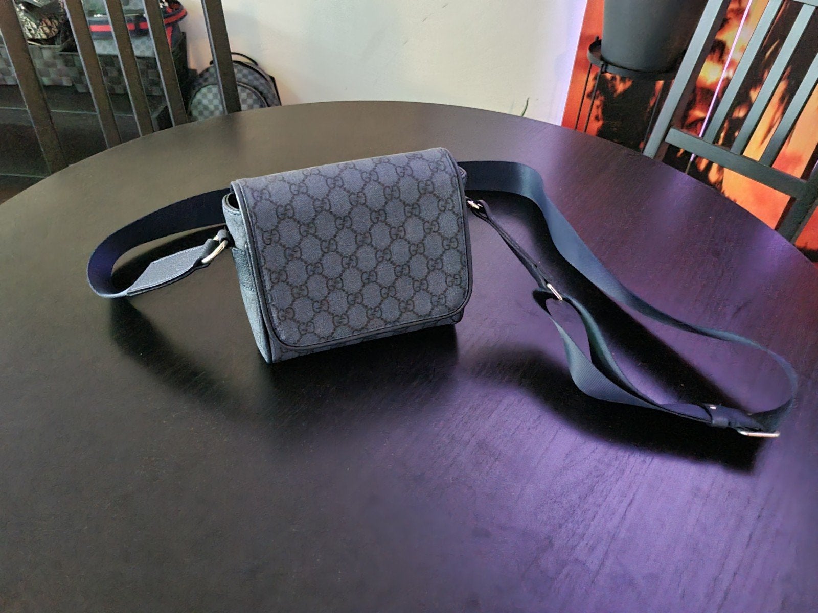Gucci GG Supreme Messenger Tas - Zo goed als nieuw, Ophalen of Verzenden, Zo goed als nieuw, Zwart, Overige merken
