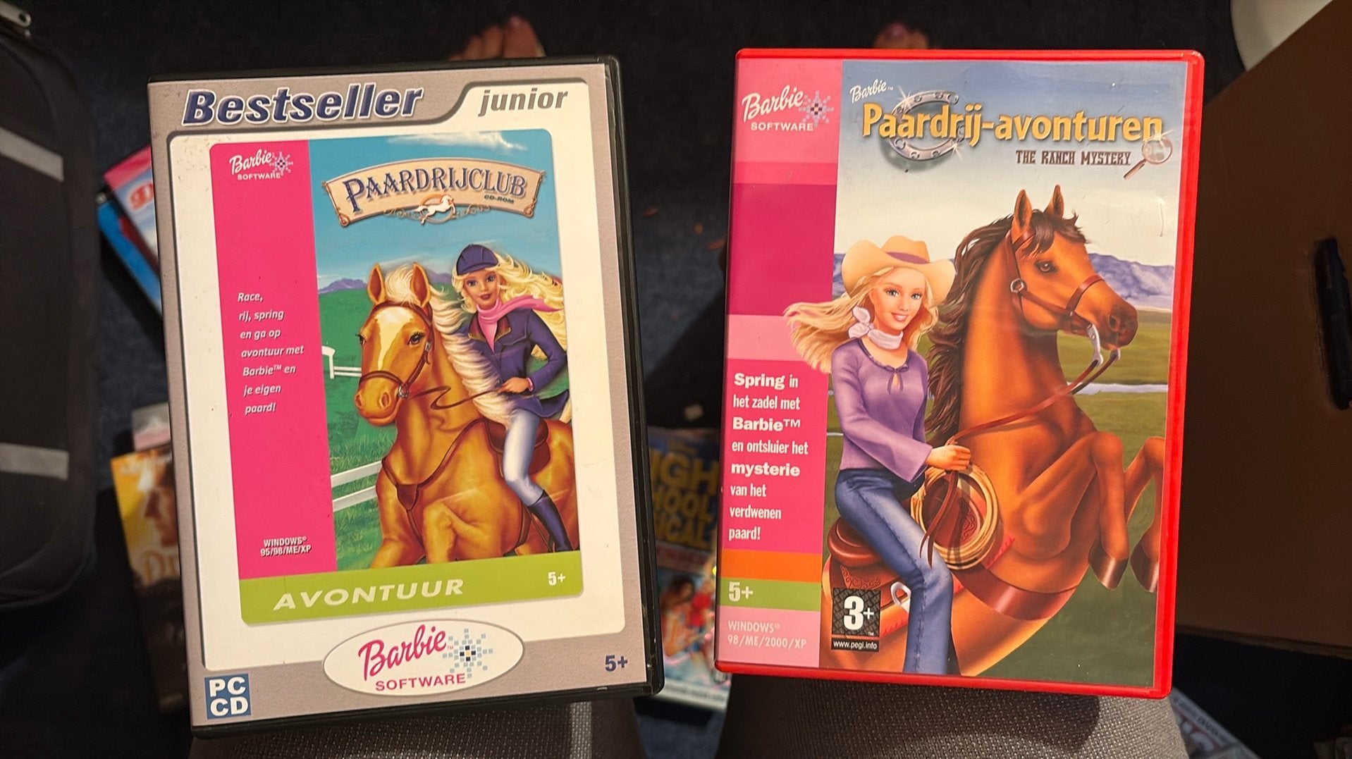 Barbie Paardrij-avonturen & Paardrijclub PC CD-ROM, Avontuur en Actie, Gebruikt, 1 speler, Ophalen of Verzenden