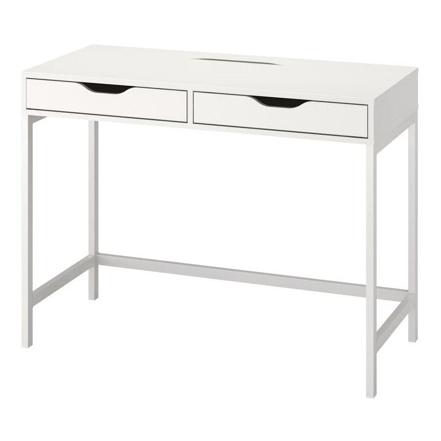 IKEA ALEX bureau wit met lades, Ophalen, Gebruikt, Met lades, Spaanplaat of MDF