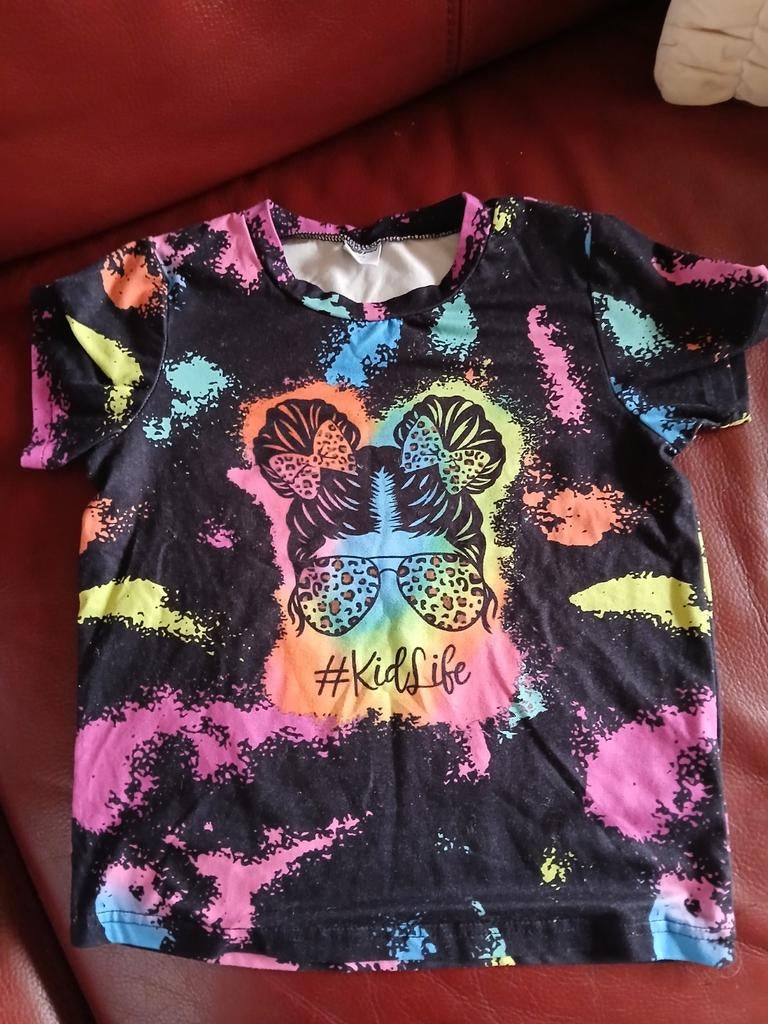 Leuk T-shirt met kleurrijke print voor meisjes (6 jaar), Ophalen of Verzenden, Gebruikt, Onbekend, Meisje