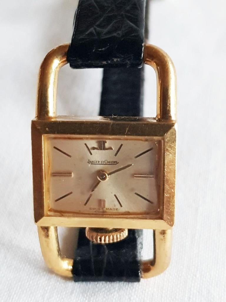 Jaeger Le Coultre - Hermes - dames 18kt. goud., Ophalen of Verzenden, Goud, Overige typen