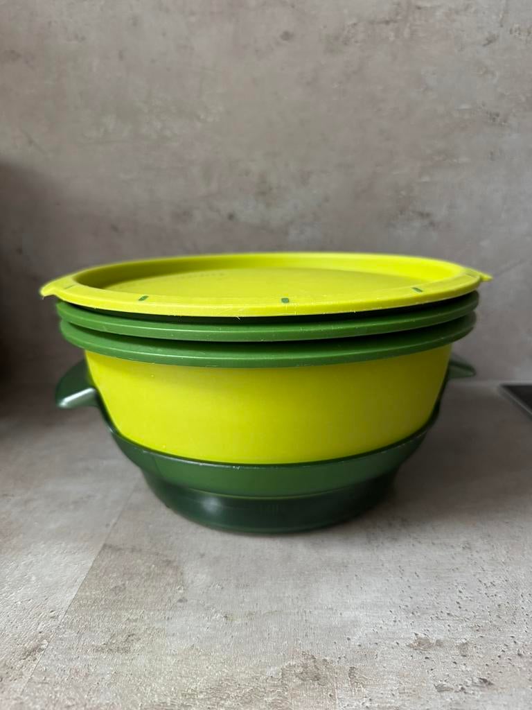 Tupperware micro gourmet magnetron stomer groen, Ophalen of Verzenden, Groen, Overige typen