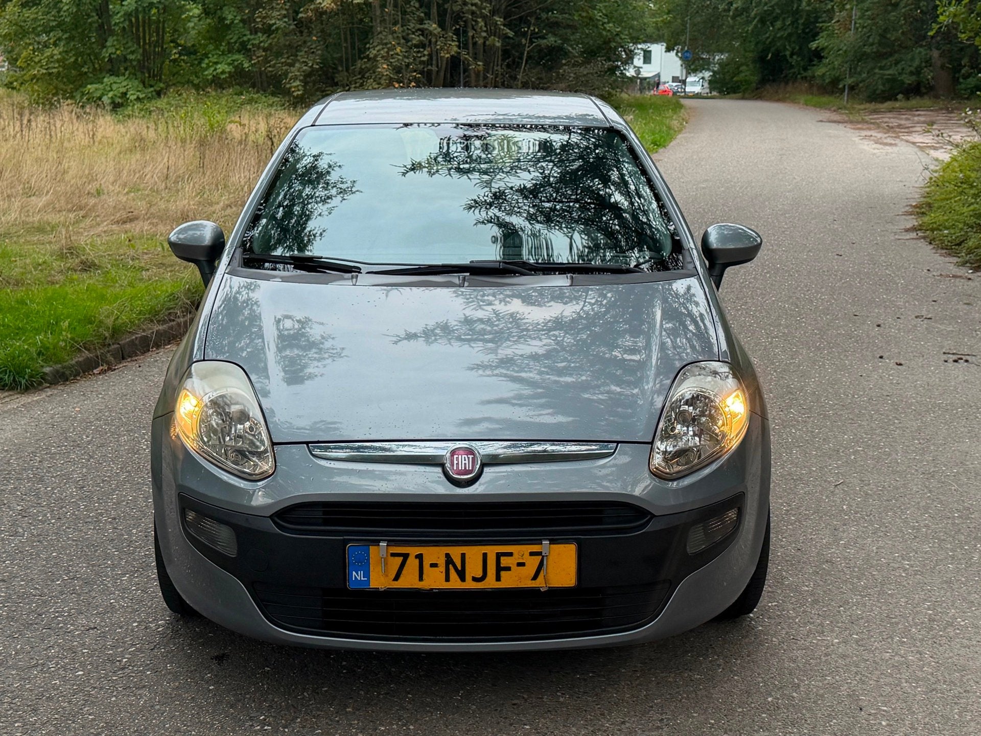 Fiat Punto Evo 1.3 M-Jet Dynamic 2010 5 Deurs grijs airco, Auto's, Fiat, Voorwielaandrijving, Euro 5, Gebruikt, Zwart