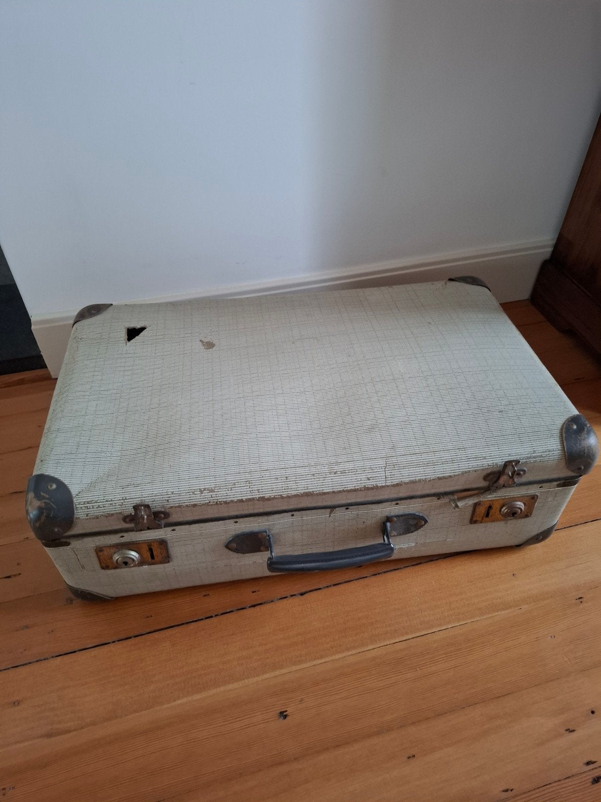 Vintage retro koffer - Decoratief item, Verzamelen, Retro, Ophalen of Verzenden