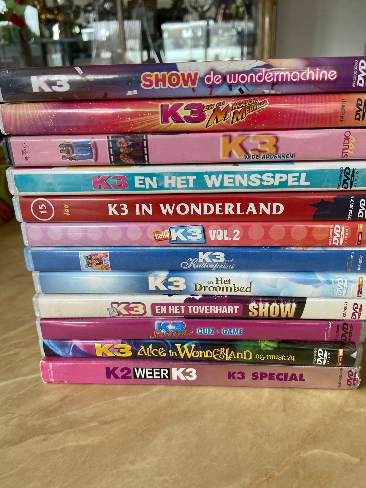 Grote K3 DVD collectie - 12 films en shows, Cd's en Dvd's, Dvd's | Kinderen en Jeugd, Alle leeftijden, Ophalen of Verzenden, Zo goed als nieuw