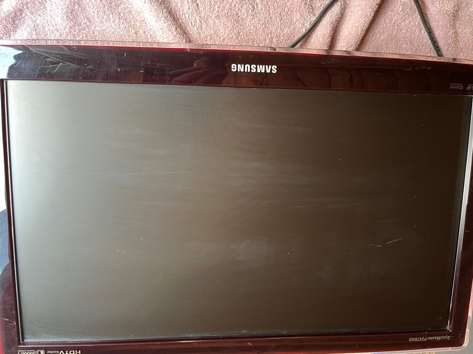 Samsung SyncMaster P2470HD tv met ophangsysteem, Full HD, Ophalen of Verzenden, LED, 60 Hz of minder