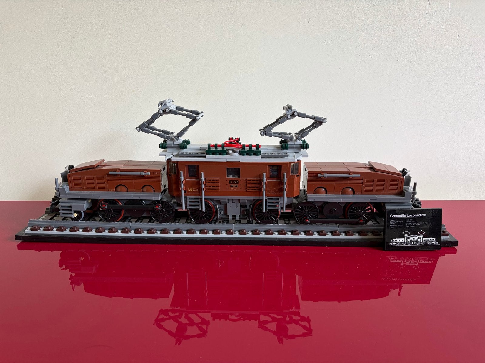 Namaak Lego Krokodil Locomotief, Ophalen, Lego, Zo goed als nieuw, Compleet