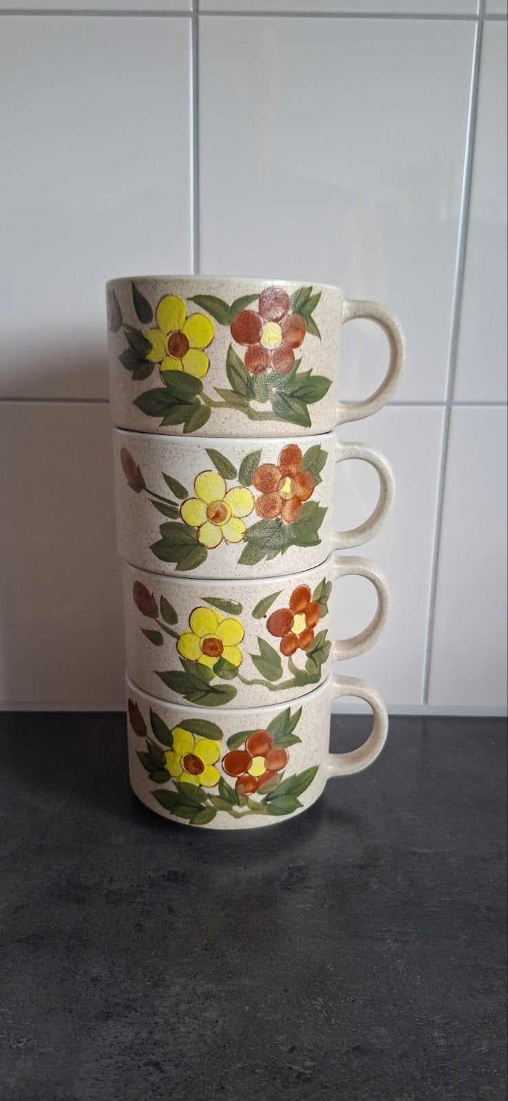 Vintage keramieken soepkommen, Ophalen of Verzenden, Keramiek, Overige stijlen, Kom(men)