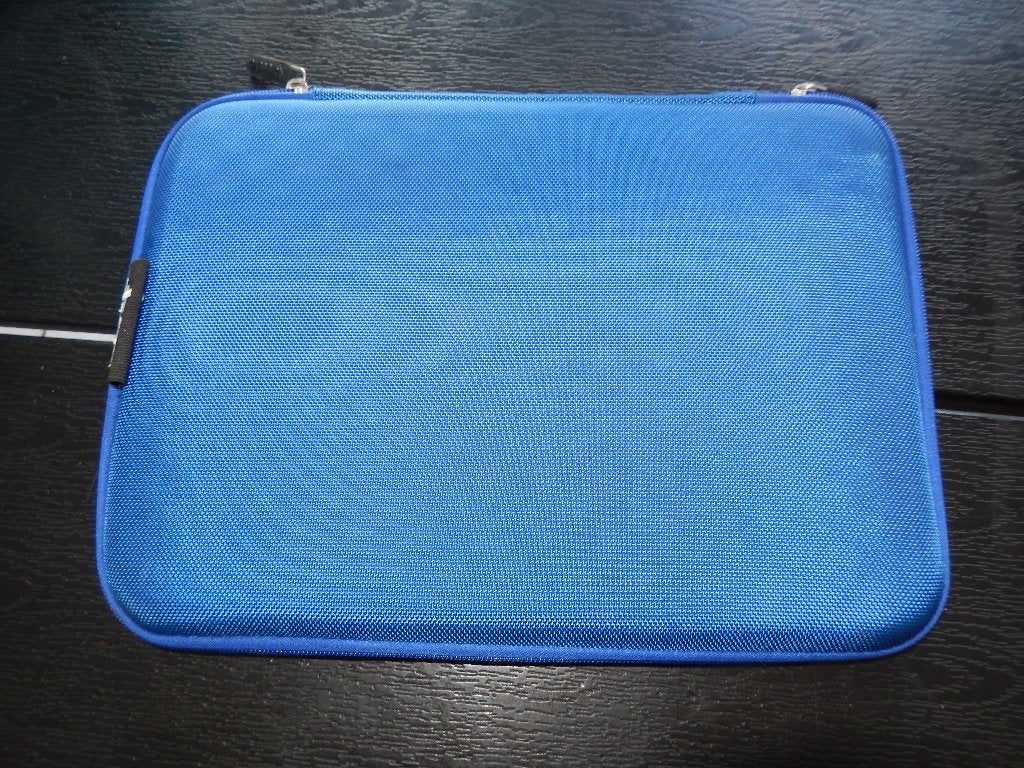 Blauwe tablet hoes33/24cm + houder (zgan), Ophalen of Verzenden, Zo goed als nieuw, 10 inch, Overige typen