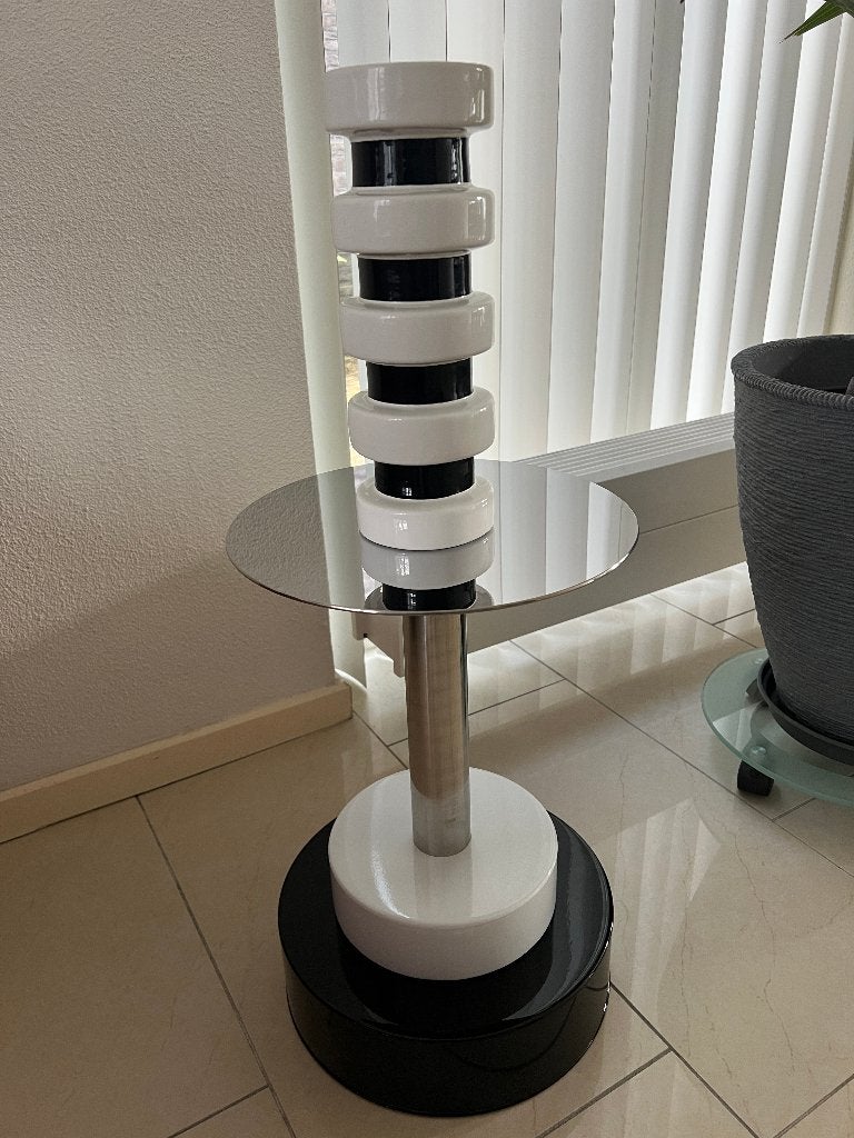 IKEA Konstrunda bijzettafel - Nieuw in doos, 45 tot 60 cm, Minder dan 55 cm, Metaal of Aluminium, Rond
