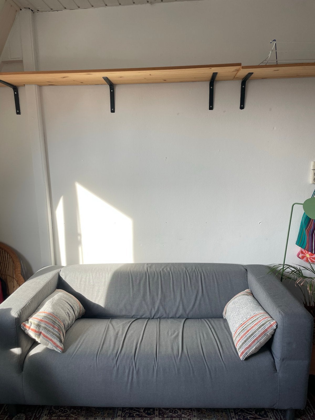 Ikea klippan grijze tweezitsbank, Ophalen, Gebruikt, 150 tot 200 cm, Tweepersoons